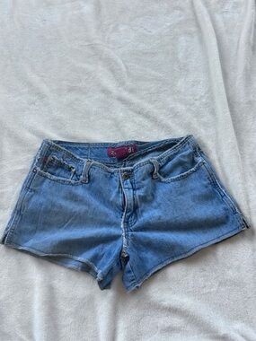 Zana Di Y2K Vintage Distressed Medium Blue Denim Cutoff Shorts